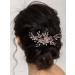 SWEETV Rhinestone Bridal Hair Comb - Light Rose Gold Wedding Hair Clip for Brides - Buy Online on GoSupps.com