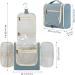 Large Greyish Blue Travel Hanging Toiletry Organizer for Women - Makeup & Cosmetic Bag - Buy Online on GoSupps.com
