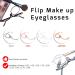 Buy 2 Pack Magnifying Makeup Glasses - Women's Cosmetic Reading Spectacles with Flip Over Lens +1.25 | International Shipping Available - Buy Online on GoSupps.com