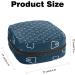 Teeth Print Pattern Sanitary Napkin Storage Bag - Menstrual Cup & Nursing Pad Holder - Portable Period Kit Bag (Color 4) - Buy Online on GoSupps.com