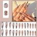 False Nails Long Full Cover Glue Included Leopard Print Press on Nails 24 Pieces Nail Art Tip with Box for Nail Salons and Women DIY Nail Art - Buy Online on GoSupps.com