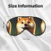 Double-Sided Shiba Inu Eye Mask | Cute Funny Sleep Shade Cover for Ultimate Comfort - Unisex Night Sleeping Mask - Buy Online on GoSupps.com