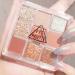 Kayswang 9-Color Glitter Eyeshadow Palette - Matte, High Pigment, Waterproof - Autumn-Winter Shades (Pink + Orange) - Buy Online on GoSupps.com