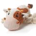 Sedioso dog toys dog plush toys for large dogs sweet squeaky dog toys with crackling paper filled dog toys for small medium -sized and large dogs cow