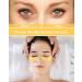 Buy Reusable Under Eye Patches - 2 Pairs Silicone Eye Wrinkle Masks with Metal Applicator & Tin Case - Gold - Buy Online on GoSupps.com