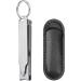 Ultra Thin Portable Fingernail Clipper | Keychain Folding Nail Cutter with Wide Jaw | Small Pocket Curved Trimmer (Brushed Finish - Buy Online on GoSupps.com