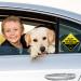 Bewudy 2 PCS Baby on Board Car Warning Sign with Suction Cups - Reusable Yellow Baby in Car Sticker (Back Off) - Eye-catching Safety Decal for Vehicles - Buy Online on GoSupps.com