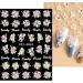 JMEOWIO 3D Embossed Spring Flower Nail Art Stickers Decals Self-Adhesive 5D Colorful Summer Floral Nail Supplies Nail Art Design Decoration Accessories 4 Sheets - Buy Online on GoSupps.com