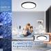 Modern Black LED Ceiling Lamp - 18W Cold White Light for Bathroom Kitchen & Living Room (2-Pack) - Buy Online on GoSupps.com