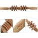 Minkissy Wooden Massager with 6 Wheels - Versatile Back Neck & Shoulder Tool for Muscle Relief | Premium Wooden Roller for Home Therapy - Buy Online on GoSupps.com