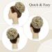 Silk-Co Hair Part with Rubber Band - Wavy Soft Dutt Hair Extensions 55g Ash Blonde Messy Bun Updos - Buy Online on GoSupps.com