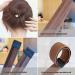 3-Piece French Hair Bun Maker Style Hair Bun with Easy Snap Roll - Brown Coffee - Buy Online on GoSupps.com