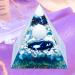 Crystal Pyramid Zodiac Capricorn Orgone Pyramid Healing Crystal Postive Energy Crystal Healing for Yoga Meditation Stress Reduce (Capricorn B)