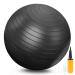 Exercise Ball, Thick Anti-Slip & Anti-Burst Yoga Pilates Ball for Pregnancy Birthing, Physical Therapy and Core Balance Training, Fitness Balance Ball with Air Pump, Suitable for Home Gym Office 26" Black