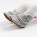 TMEOG Baby Booties Slippers | Infant Boots for Boys & Girls | Winter Sock Crib Shoes | 0-18 Months | M Light Grey - Buy Online on GoSupps.com