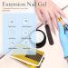 UV Nail Gel 15g*2 with 48 Nail Templates & Brush - Premium Acrylic Gel for Nail Extensions Art & Modeling (White) - Buy Online on GoSupps.com