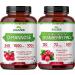 Zazzee Ultimate Urinary Tract Support Bundle | Super Concentrated Proanthocyanidin Cranberry Extract Capsules Plus D-Mannose 1000mg Capsules for UT & Bladder Cleansing (120 Servings Each)