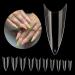 500pcs Clear Almond Shaped Nail Tips | Half Cover Acrylic Nail Professional Supplies - Buy Online on GoSupps.com