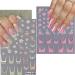 VOTACOS 7 Sheets Flower Nail Art Stickers - 3D Embossed Spring Floral Decals for Manicure | Colorful Daisy French Tip Accessories - Buy Online on GoSupps.com
