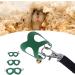 Asixxsix Hamster Dishwear & Leash Set | Synthetic Leather Crockery & Nylon Line for Guinea Pigs Hamsters Ferrets Chinchillas - 3 Sizes Available (Green) - Buy Online on GoSupps.com