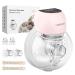 Breast Pump Electrical Hands Free 4 Modes 12 Levels with LED Dispaly Electric Wearable Breast Pumps Low Noise Painless Rechargeable Wireless Portable Pump W/ 21/24MM Flanges(Pink) Pink*1