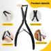 Gomake Tape in Hair Extension Tools Kit - Stainless Steel Sealing Clamp Plier, Tape Remover Scraper, Hair Clips & Styling Tools | For Human Hair Extensions - Black - Buy Online on GoSupps.com