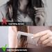 Large Wide Tooth Detangling Comb for Curly Hair, Wet or Dry Hair - No Handle Detangler Styling Comb (White Cyan) - Buy Online on GoSupps.com
