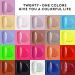 Artdone 24pcs Gel Nail Polish Kit - Glossy & Matte Top Coat, Base Coat, Soak Off Pink Blue Green Yellow Silver Glitter Gel Nail Polish Set for Nail Art - 8ml Each - Buy Online on GoSupps.com