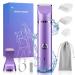 YBLNTEK Bikini Trimmer for Women,Rechargeable Electric Razor,Cordless Pubic Hair Trimmer,2 in 1 Lady Trimmer for Bikini,Arms,Legs,Underarms Hair Remover Device,IPX7 Washable Wet/Dry Use (Purple)