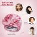 Arqumi Waterproof Double-Layer Shower Cap with Ribbon Bow - Pink - 1PCS - Buy Online on GoSupps.com
