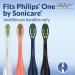Brushmo Replacement Toothbrush Heads for Philips Sonicare One Toothbrush (4 Pack) - Compatible with HY1100/HY1200 BH1022/03 - Mint Blue - Buy Online on GoSupps.com
