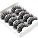 rethyrel False Eyelashes-5 Pairs 3D Eyelashes Wispy Beauty Natural False Long Thick False Eyelashes Makeup