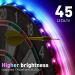 Dartboard LED Strip Lights - RGBIC, Bluetooth APP Control, Music Sync, DIY Cuttable, USB Powered - for 13-18 inch Dart Boards - Buy Online on GoSupps.com