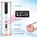 Cordless Auto Hair Curler with 6 Temps, 11 Timers, LCD Display - Rechargeable Wireless Curling Iron for Beach Waves - Fast Heating Ceramic Wand - White - Buy Online on GoSupps.com