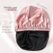 Buy Silk Bonnet & Satin Sleeping Cap - Adjustable Double Layer Hat for Women (Pink/Black) - International Shipping Available - Buy Online on GoSupps.com