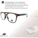 New Model Brown Reading Glasses with Blue Light Filters | Unisex +1.00 | Perfect for Gaming Computers and Reducing Eye Fatigue - Buy Online on GoSupps.com