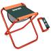 SPOFINE Folding Camping Stool, Portable Chair for Adults and Children, Foldable Stool for Fishing, Hunting, Travel, Backpack, Hiking X-Large Orange