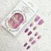 Fashionable Hot Pink Glitter French Tips Press On Nails - 24Pcs Medium Coffin Nails for Women and Girls - Buy Online on GoSupps.com