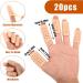 20 PCS Gel Finger Cots with Air Holes - Silicone Finger Protectors for Dry Skin, Cracking, Eczema, Arthritis - 2 Sizes Available - Buy Online on GoSupps.com