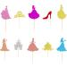 Arthsdite 30Pcs Princess Cupcake Toppers Crown Castle Girl High Heel Cake Toppers Decorations Birthday Fruits Picks for Princess Girl Baby Shower Theme Party Decoration New Princess - Buy Online on GoSupps.com