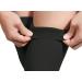 Footless Thigh High Compression Stockings - Pair | 20-30mmHg Gradient Compression | Silicone Band | Varicose Veins, Edema, Swelling | Black | Size Small - Buy Online on GoSupps.com
