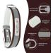 Senristar Personalized Reflective Dog Collar and Leash Set - Custom Engraved Name Tape for All Dog Sizes - Brown 2.5 cm Width 34-45 cm Neck - Buy Online on GoSupps.com