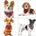WOVTE 8 Pack Triangle Dog Bandana Reversible Plaid Painting Bibs Scarf Washable and Adjustable Kerchief Set for Dogs Cats Pets - Buy Online on GoSupps.com