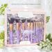 Nicole Miller 10 Piece Makeup Brush Set | Premium Foundation & Eye Brushes | Perfect Gift (Purple - Buy Online on GoSupps.com
