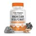 Magnesium Glycinate 400mg (Buffered Magnesium Bisglycinate Chelate) | Albion Chelated Magnesium for Muscle & Nerve Support + Calm | High Absorption Gentle on Stomach | 60 Vegan Capsules