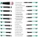 CINIDY 20-Piece Makeup Brush Set - Wool Make Up Tools Toiletry Kit (Black) - Buy Online on GoSupps.com