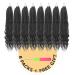 BOHOBABE 12 Short Bohemian Box Braids Crochet Hair with Curly Ends - 8 Packs Crochet Box Braids (1B) - Buy Online on GoSupps.com
