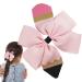 Bows for Girls - Non-slip Hair Clips for Girls | Hairpins with Sturdy Grosgrain Ribbon Bows Toddler Hair Clips Bows for Girls Pink