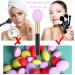 YZRYXHWL 9-Piece Makeup Brush Cover Set | Dustproof Silicone Protector Caps for Travel - Reusable Storage Holders (Pink Purple Red - Buy Online on GoSupps.com
