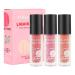 Liquid Blush for Cheeks, 3 Colors Long Lasting Cheek Blush for Face and Lips - Natural Looking Breathable Feel, Valentine's Day Gifts for Women, Wives, Voihamy